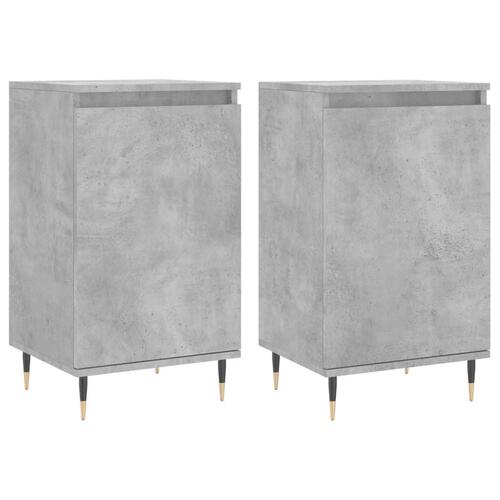 Skænke 2 stk. 40x35x70 cm konstrueret træ betongrå
