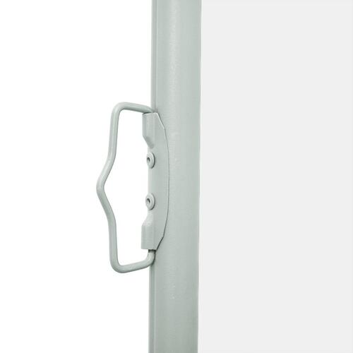 Sammenrullelig sidemarkise til terrassen 140x600 cm cremefarvet