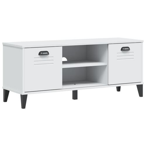 Skobænk VIKEN 106x35x45 cm konstrueret træ hvid