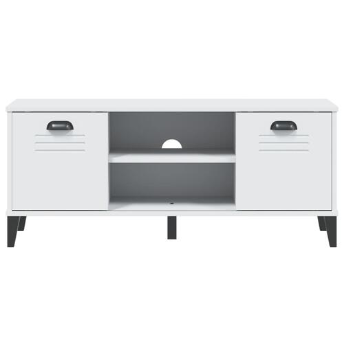 Skobænk VIKEN 106x35x45 cm konstrueret træ hvid