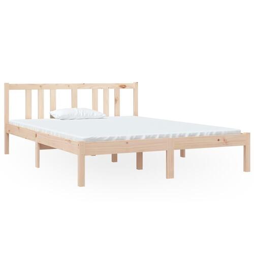 Sengeramme 140x190 cm massivt fyrretræ
