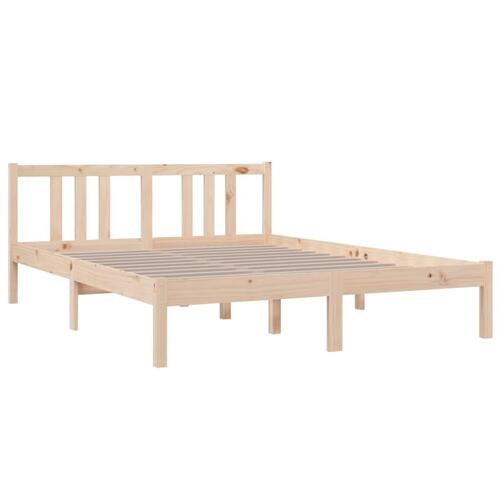 Sengeramme 140x190 cm massivt fyrretræ