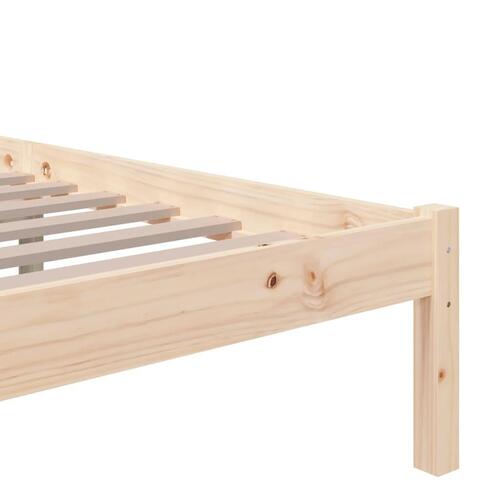Sengeramme 140x190 cm massivt fyrretræ