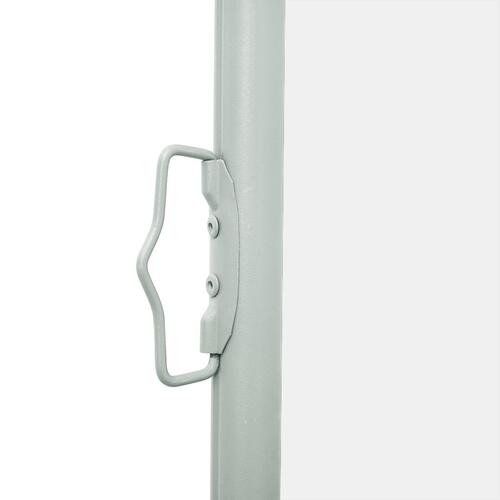 Sammenrullelig sidemarkise til terrassen 600x160 cm cremefarvet