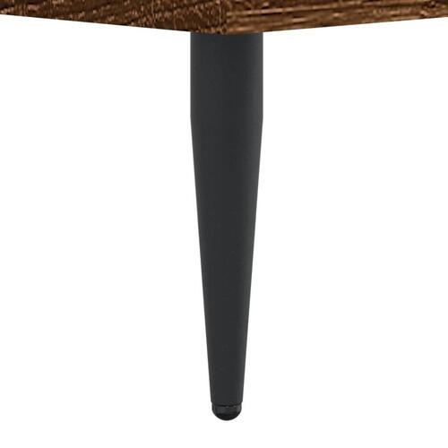 Sengeramme 120x200 cm uden madras konstrueret træ brunt eg