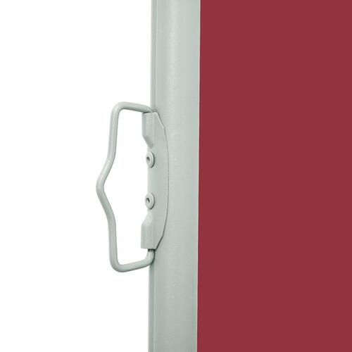 Sammenrullelig sidemarkise til terrassen 600x160 cm rød