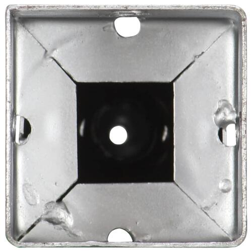 Jordpløkker 6 stk. 7 x 7 x 56 cm galvaniseret stål sølvfarvet