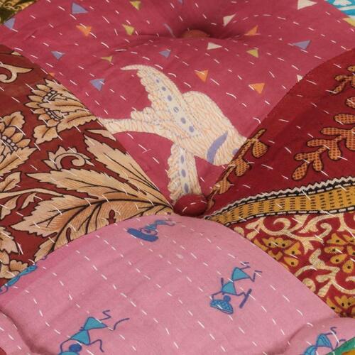 Modulsofa med pude stof patchwork