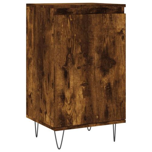 Skænke 2 stk. 40x35x70 cm konstrueret træ røget egetræsfarve