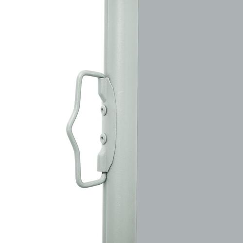 Sammenrullelig sidemarkise til terrassen 600x160 cm grå