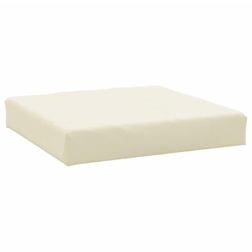 Pallehynde 60x60x8 cm oxfordstof cremefarvet