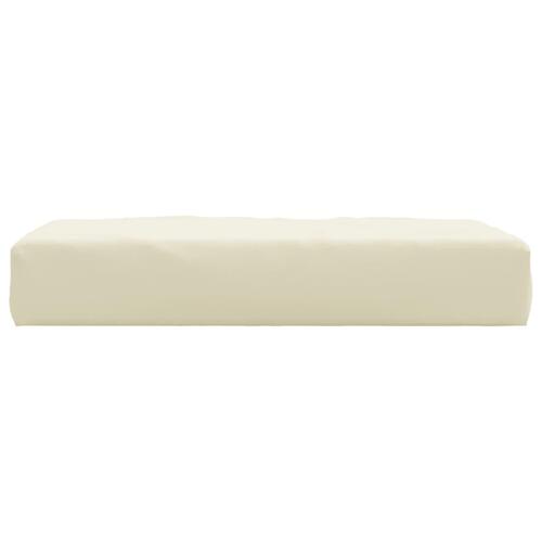 Pallehynde 60x60x8 cm oxfordstof cremefarvet