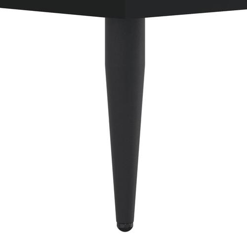 Sengeramme 75x190 cm konstrueret træ sort
