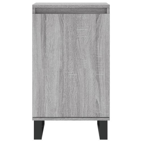 Skænke 2 stk. 40x35x70 cm konstrueret træ grå sonoma-eg