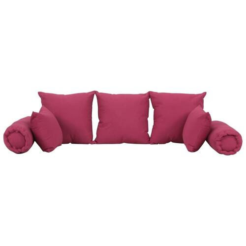 Pyntepudesæt 7 dele stof pink