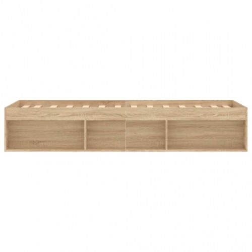 Sengeramme 75×190 cm i sonoma-eg med opbevaring
