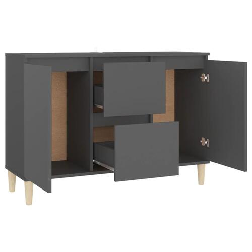 Skænk 101x35x70 cm konstrueret træ grå