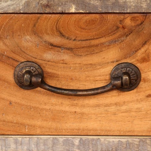 Tv-skab i massivt akacietræ vintage 118 x 30 x 40 cm