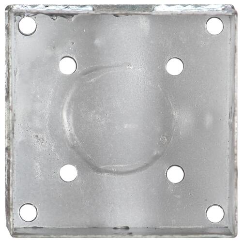 Jordpløkker 2 stk. 14 x 14 x 58 cm galvaniseret stål sølvfarvet