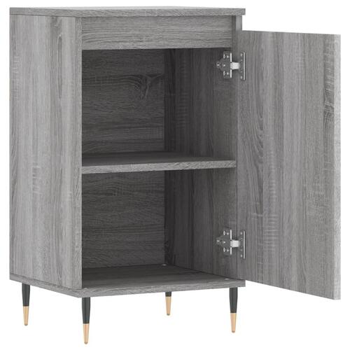 Skænke 2 stk. 40x35x70 cm konstrueret træ grå sonoma-eg