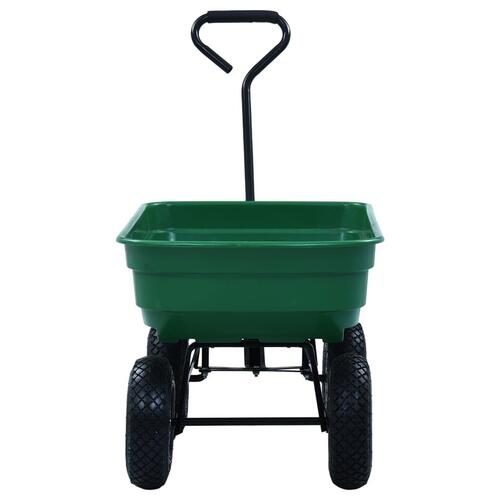 Vippelig havevogn 300 kg 75 l grøn