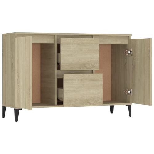 Skænk 104x35x70 cm konstrueret træ sonoma-eg