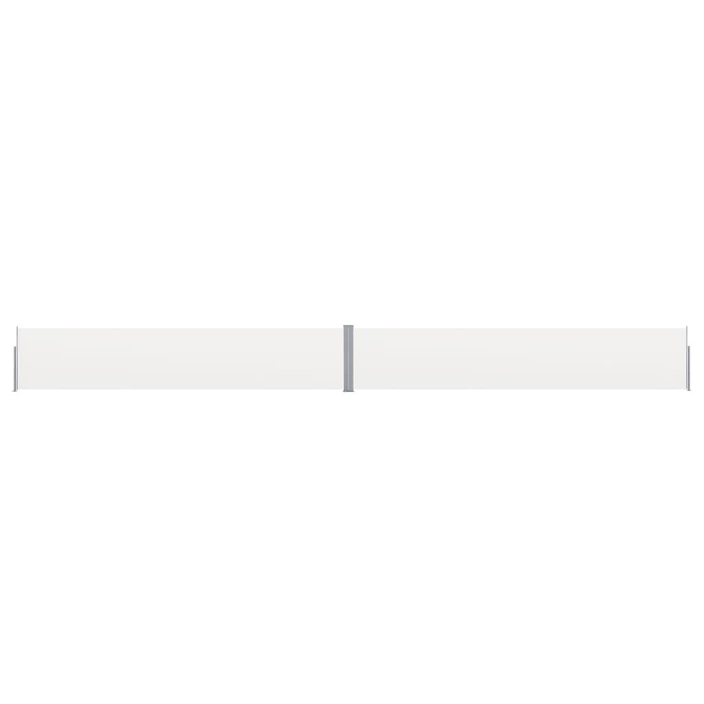 Sammenrullelig sidemarkise til terrassen 140x1200 cm creme