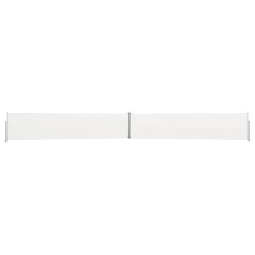 Sammenrullelig sidemarkise til terrassen 140x1200 cm creme
