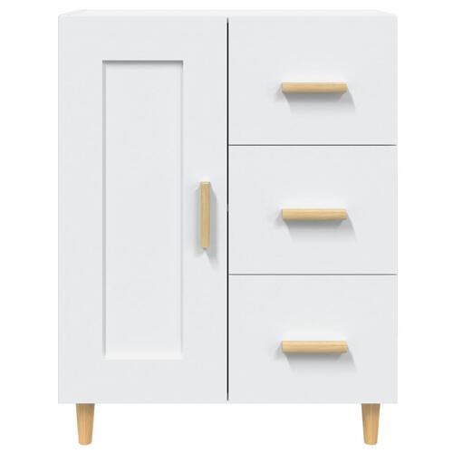 Skænk 69,5x34x90 cm konstrueret træ hvid
