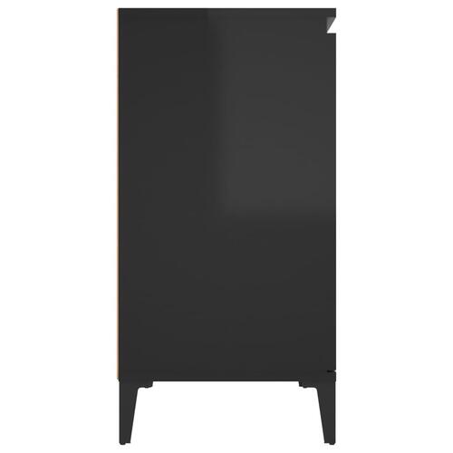 Skænk 104x35x70 cm spånplade sort højglans