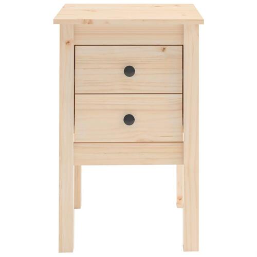 Sengeborde 2 stk. 40x35x61,5 cm massivt fyrretræ