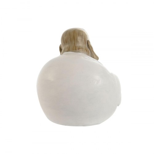 Dekorationsfigurer - Buddha sæt, hvid/grøn, 3 stk. (10 × 9 × 10,5 cm)