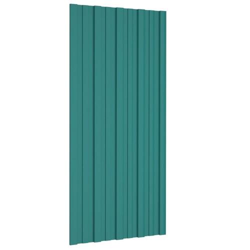Tagplader 36 stk. 100x45 cm galvaniseret stål grøn