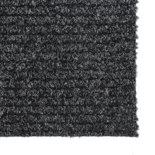 Snavsbestandig tæppeløber 100x500 cm antracitgrå