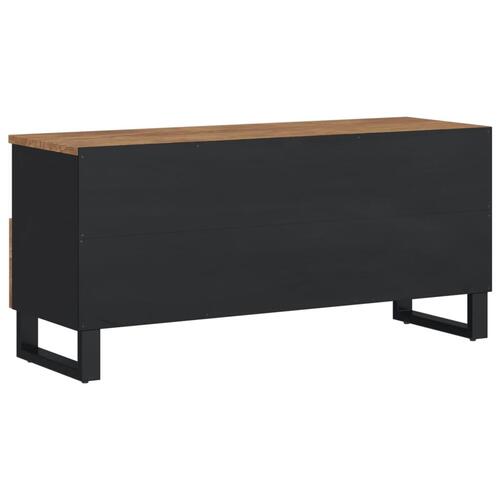 Tv-bord 100x33x46 cm massivt mangotræ og konstrueret træ