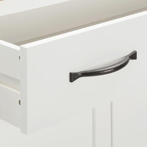 Skoskab 76x37x105 cm massivt egetræ