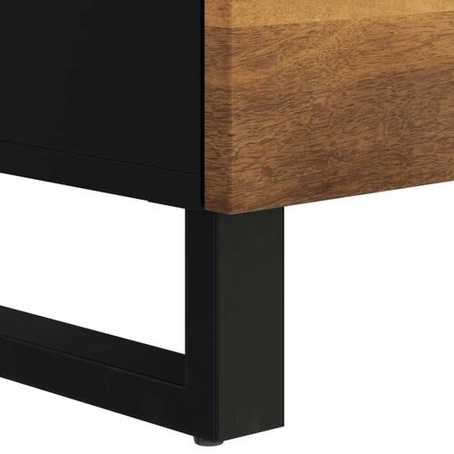 Tv-bord 100x33x46 cm massivt mangotræ og konstrueret træ