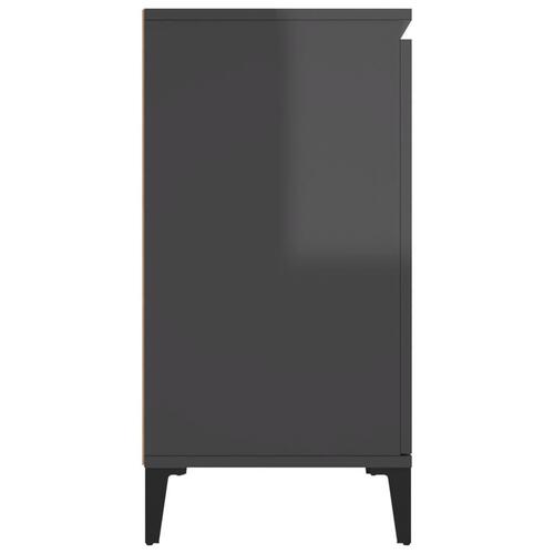Skænk 104x35x70 cm spånplade grå højglans