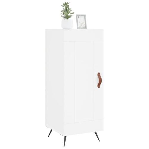 Skænk 34,5x34x90 cm konstrueret træ hvid