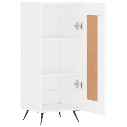 Skænk 34,5x34x90 cm konstrueret træ hvid