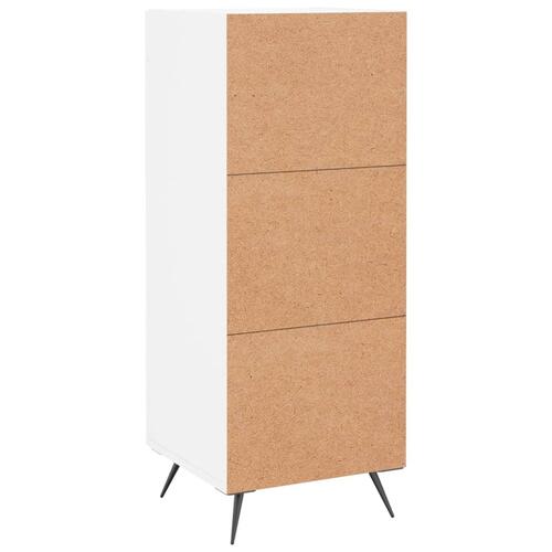 Skænk 34,5x34x90 cm konstrueret træ hvid