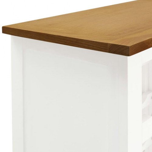 Vinreol 56x32x110 cm massivt egetræ