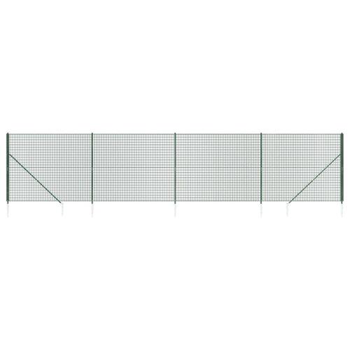 Trådhegn med jordspyd 2,2x10 m grøn