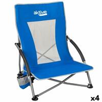 Strandstol Aktive Blå 50 x 67 x 51 cm (4 enheder)