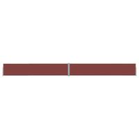 Sammenrullelig sidemarkise til terrassen 140x1200 cm brun