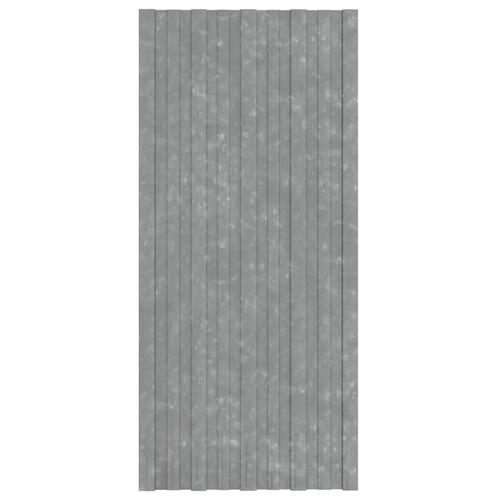 Tagplader 12 stk. 100x45 cm galvaniseret stål sølvfarvet