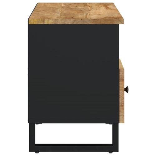 Tv-bord 100x33x46 cm massivt mangotræ og konstrueret træ