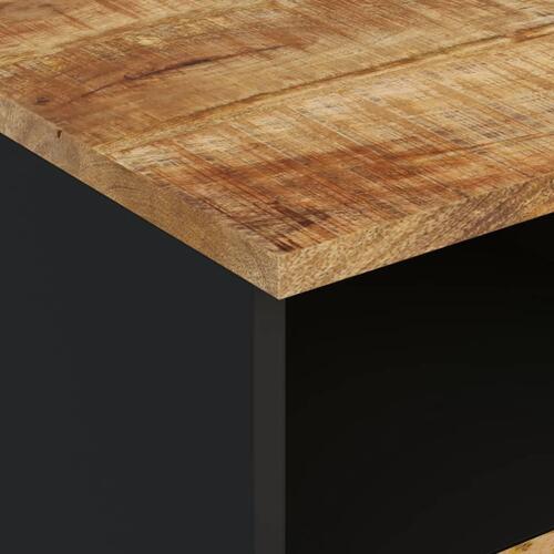 Tv-bord 100x33x46 cm massivt mangotræ og konstrueret træ