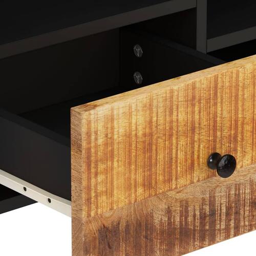 Tv-bord 100x33x46 cm massivt mangotræ og konstrueret træ