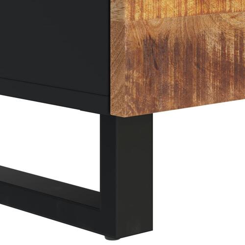 Tv-bord 100x33x46 cm massivt mangotræ og konstrueret træ